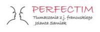 logo firmy PERFECTIM Tłumaczenia z j. francuskiego Jolanta Sarniak